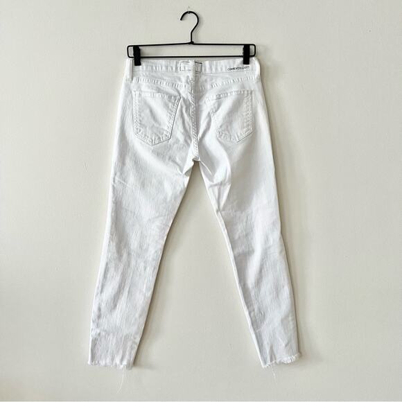 Current/Elliott Stiletto Skinny Jeans in Sugar Knee Destroy Raw Hem - Picture 6 of 8